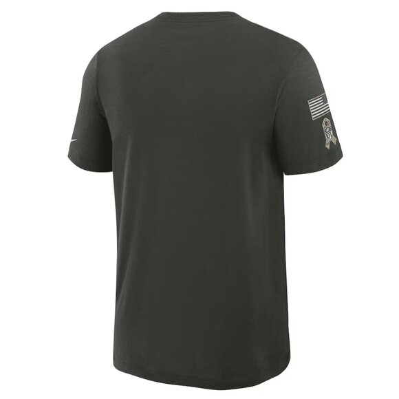 Baltimore Ravens Nike Dark Green Salute to Service Sideline Slub Dri-FIT T-Shirt - Picture 3 of 8